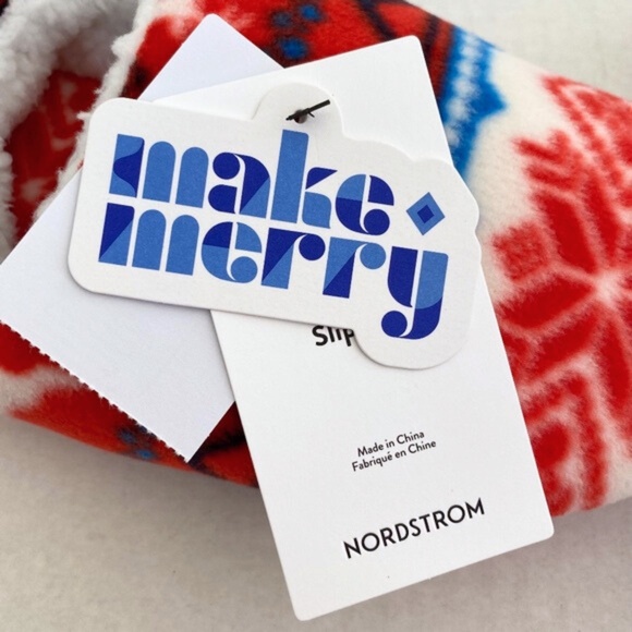 NEW Nordstrom Convertible Microfleece Family Scuff Slippers Small/Medium - Picture 12 of 15